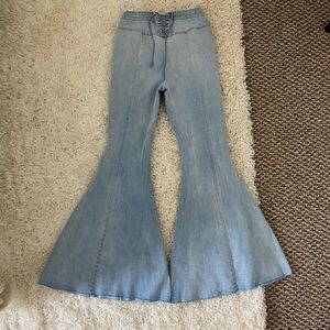 Free People flare jeans never worn